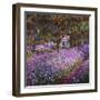 The Artist's Garden At Giverny, c.1900-Claude Monet-Framed Giclee Print