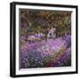 The Artist's Garden At Giverny, c.1900-Claude Monet-Framed Giclee Print