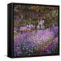 The Artist's Garden At Giverny, c.1900-Claude Monet-Framed Stretched Canvas