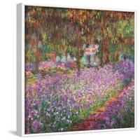 The Artist's Garden At Giverny, c.1900-Claude Monet-Framed Art Print