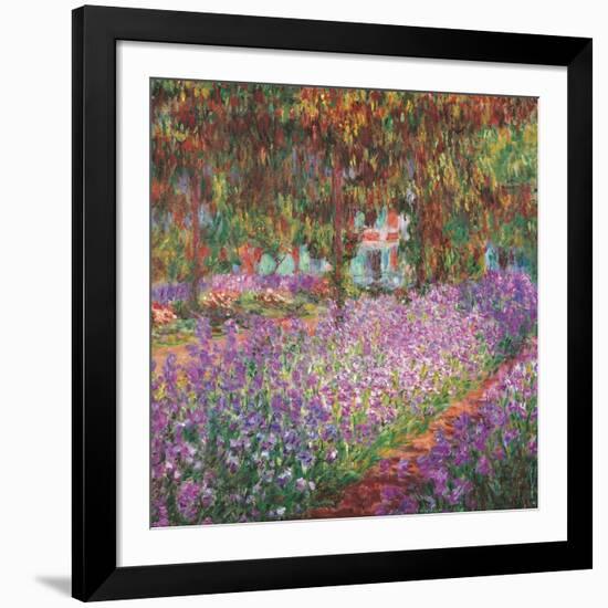 The Artist's Garden At Giverny, c.1900-Claude Monet-Framed Art Print