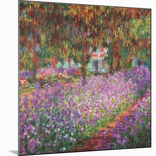 The Artist's Garden At Giverny, c.1900-Claude Monet-Mounted Art Print