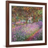 The Artist's Garden At Giverny, c.1900-Claude Monet-Framed Art Print