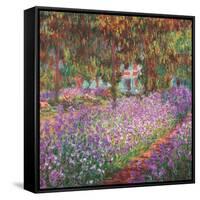 The Artist's Garden At Giverny, c.1900-Claude Monet-Framed Stretched Canvas