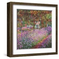 The Artist's Garden At Giverny, c.1900-Claude Monet-Framed Art Print