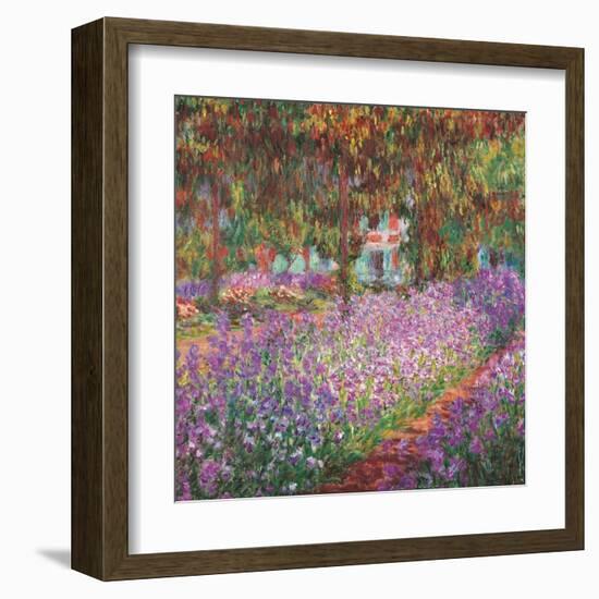 The Artist's Garden At Giverny, c.1900-Claude Monet-Framed Art Print