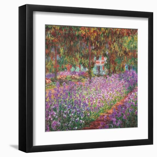 The Artist's Garden At Giverny, c.1900-Claude Monet-Framed Art Print