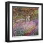 The Artist's Garden At Giverny, c.1900-Claude Monet-Framed Art Print