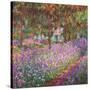 The Artist's Garden At Giverny, c.1900-Claude Monet-Stretched Canvas