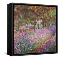 The Artist's Garden At Giverny, c.1900-Claude Monet-Framed Stretched Canvas