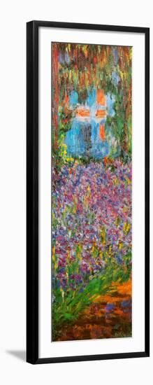 The Artist's Garden at Giverny (detail)-Claude Monet-Framed Art Print