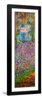 The Artist's Garden at Giverny (detail)-Claude Monet-Framed Art Print