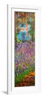 The Artist's Garden at Giverny (detail)-Claude Monet-Framed Art Print