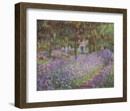 The Artist's Garden at Giverny-Claude Monet-Framed Art Print