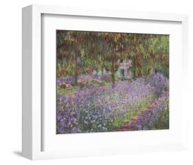 The Artist's Garden at Giverny-Claude Monet-Framed Art Print