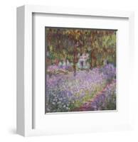 The Artist's Garden at Giverny-Claude Monet-Framed Art Print