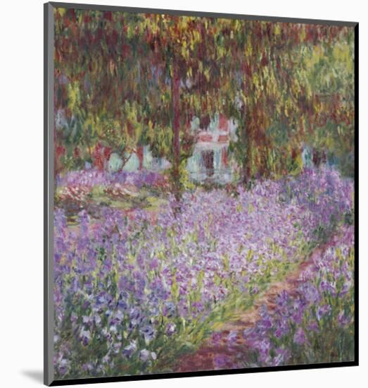 The Artist's Garden at Giverny-Claude Monet-Mounted Art Print