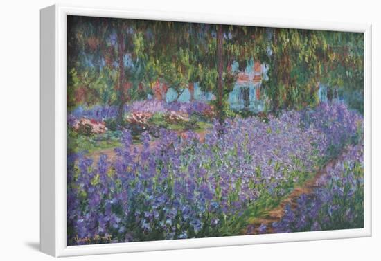 The Artist's Garden at Giverny-Claude Monet-Framed Art Print