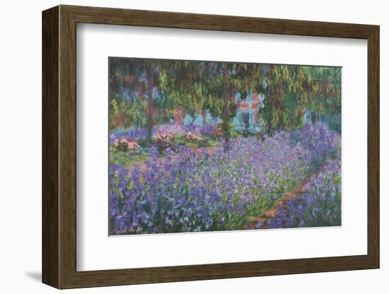 The Artist's Garden at Giverny-Claude Monet-Framed Art Print