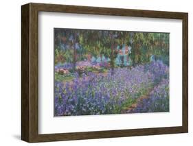 The Artist's Garden at Giverny-Claude Monet-Framed Art Print