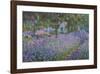 The Artist's Garden at Giverny-Claude Monet-Framed Giclee Print