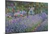 The Artist's Garden at Giverny-Claude Monet-Mounted Giclee Print