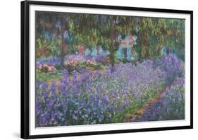 The Artist's Garden at Giverny-Claude Monet-Framed Giclee Print