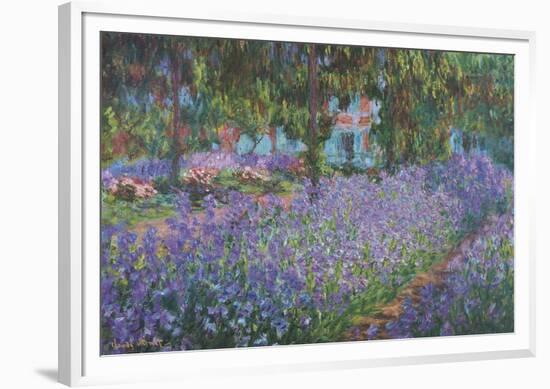 The Artist's Garden at Giverny-Claude Monet-Framed Giclee Print