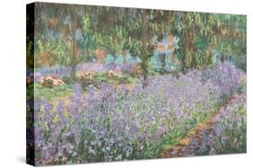 The Artist's Garden at Giverny-Claude Monet-Stretched Canvas