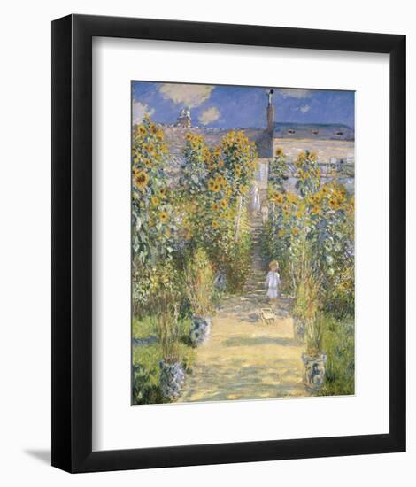 The Artist's Garden at Vetheuil, 1880-Claude Monet-Framed Art Print