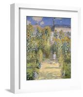 The Artist's Garden at Vetheuil, 1880-Claude Monet-Framed Art Print