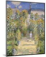 The Artist's Garden at Vetheuil, 1880-Claude Monet-Mounted Art Print