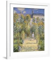 The Artist's Garden at Vetheuil, 1880-Claude Monet-Framed Art Print