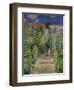 The Artist's Garden at Vetheuil, 1880-Claude Monet-Framed Premium Giclee Print