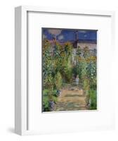 The Artist's Garden at Vetheuil, 1880-Claude Monet-Framed Premium Giclee Print