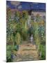 The Artist's Garden at Vetheuil, 1880-Claude Monet-Mounted Premium Giclee Print