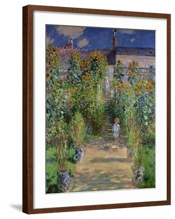 'The Artist's Garden at Vetheuil, 1880' Giclee Print - Claude Monet