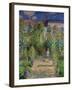 The Artist's Garden at Vetheuil, 1880-Claude Monet-Framed Giclee Print