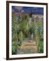 The Artist's Garden at Vetheuil, 1880-Claude Monet-Framed Giclee Print