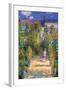 The Artist's Garden at Vetheuil-Claude Monet-Framed Art Print
