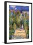 The Artist's Garden at Vetheuil-Claude Monet-Framed Art Print