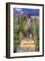 The Artist's Garden at Vetheuil-Claude Monet-Framed Art Print