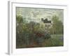 The Artist's Garden in Argenteuil, 1873-Claude Monet-Framed Art Print