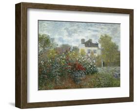 The Artist's Garden in Argenteuil (A Corner of the Garden with Dahlias), 1873-Claude Monet-Framed Art Print