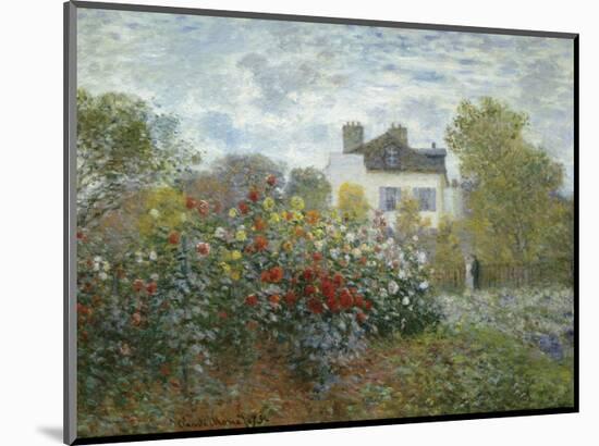 The Artist's Garden in Argenteuil (A Corner of the Garden with Dahlias), 1873-Claude Monet-Mounted Art Print