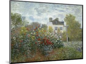 The Artist's Garden in Argenteuil (A Corner of the Garden with Dahlias), 1873-Claude Monet-Mounted Art Print