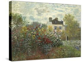 The Artist's Garden in Argenteuil (A Corner of the Garden with Dahlias), 1873-Claude Monet-Stretched Canvas