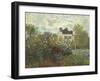 The Artist's Garden in Argenteuil (A Corner of the Garden with Dahlias), 1873-Claude Monet-Framed Premium Giclee Print