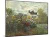 The Artist's Garden in Argenteuil (A Corner of the Garden with Dahlias), 1873-Claude Monet-Mounted Premium Giclee Print