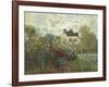 The Artist's Garden in Argenteuil (A Corner of the Garden with Dahlias), 1873-Claude Monet-Framed Giclee Print